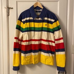 Polo by Ralph Lauren full-zip striped harrington jacket. Men’s EXTRA LARGE